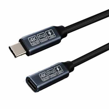 Gambar produk XIWAI Kabel Extension USB Type C Male to Female E-Mark 20Gbps 5A 100W 200cm - XW32 - 4