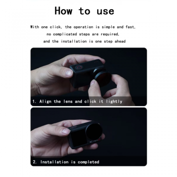 Gambar produk YOFO Lens Camera Filter CPL ND8 ND16 ND32 for DJI Action 5 Pro - KFD10 - 4