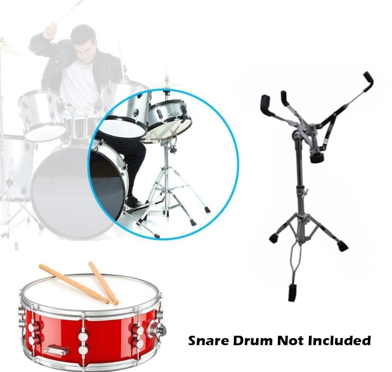 Gambar produk OZA Snare Drum Stand Heavy Duty Adjustable Height Holder Anti-Slip - O-14 - 1