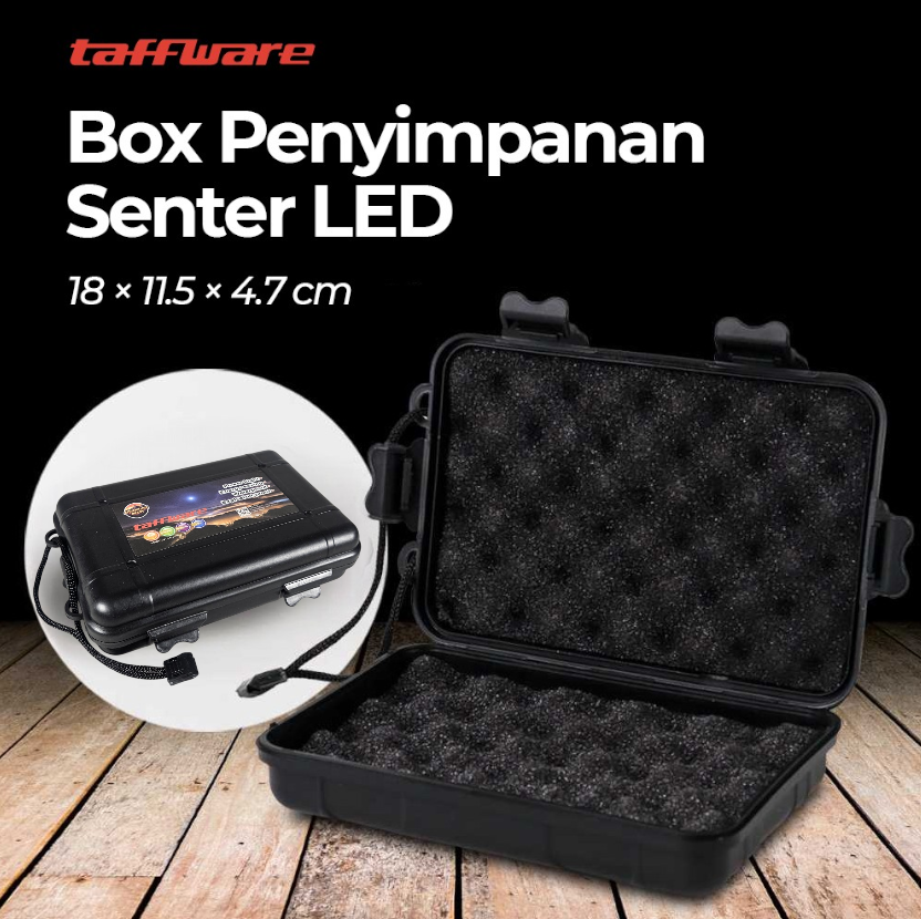Gambar produk Taffware Kotak Penyimpanan Plastik Senter LED Box 18x11.5x4.7cm - FN10 - Utama