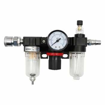 Gambar produk Gene Air Filter Regulator Lubricator Kompresor G1/4 with Konektor Fiber Core - AC2000 - Kemasan