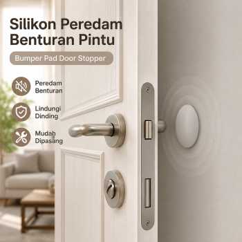 TaffHOME Silikon Peredam Benturan Pintu Bumper Pad Door Stopper - KA-5CM