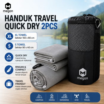 Gambar produk Megon Handuk Travel Quick Dry 2PCS