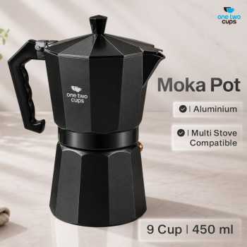 One Two Cups Moka Pot Teko Kopi Espresso Coffee Maker Stovetop - LI25