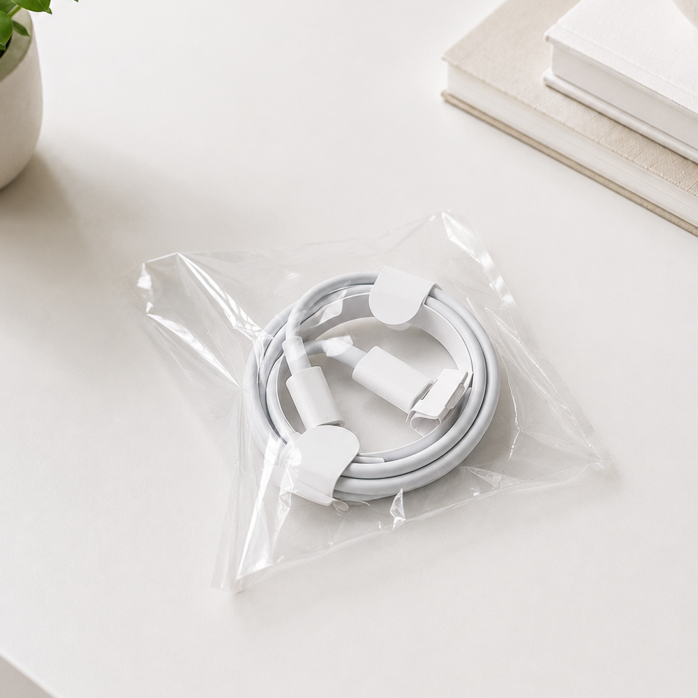 Gambar produk Kabel Charger Lightning to USB Type C Fast Charging 2.22A 1M - V12 - Kemasan