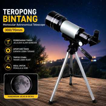 Gambar produk FocStar Teropong Bintang Monocular Astronomical Telescope 300/70mm - F30070M