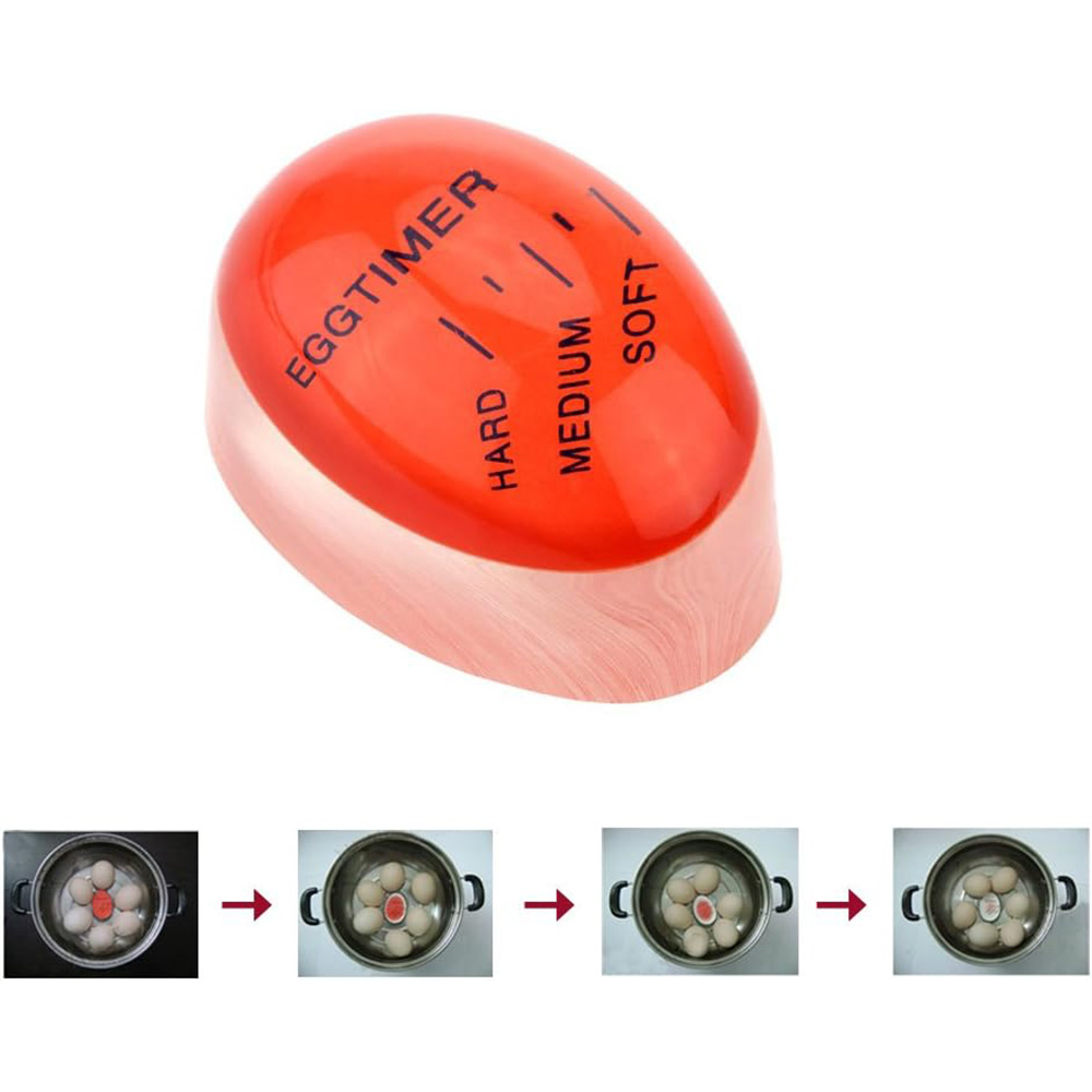 Gambar produk Decd Egg Timer Alat Pengukur Kematangan Telur Rebus Color Changing - HY-2707 - 2