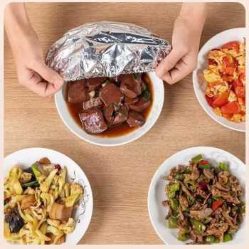 Poliem Aluminium Foil Pembungkus Makanan Cover Insulation 22cm 50PCS - INU151
