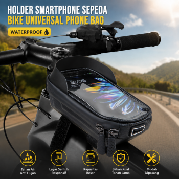 FUJZHE Holder Smartphone Sepeda Bike Universal Phone Bag Waterproof - PB60