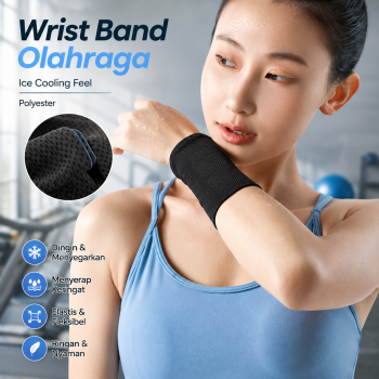 OUZEY Pelindung Tangan Wrist Band Olahraga Cooling Handband Size M - PT-20