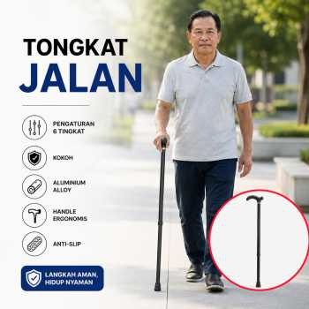HEINAN Alat Bantu Tongkat Jalan Walking Cane Adjustable Anti Slip - AL-005