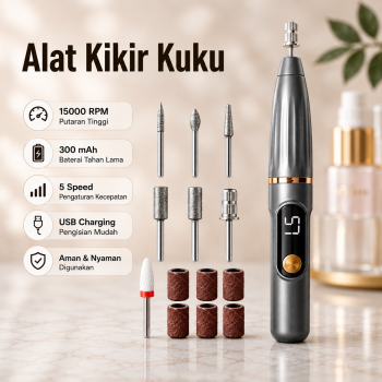 Mincham Alat Kikir Kuku Electric Nail Drill 15000 RPM 300mAh - ZK-001