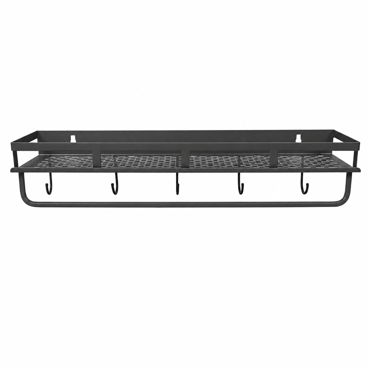 Gambar produk TaffHOME Rak Gantung Kamar Mandi Bathroom Organizer Rack Carbon Steel - YJ10 - 2