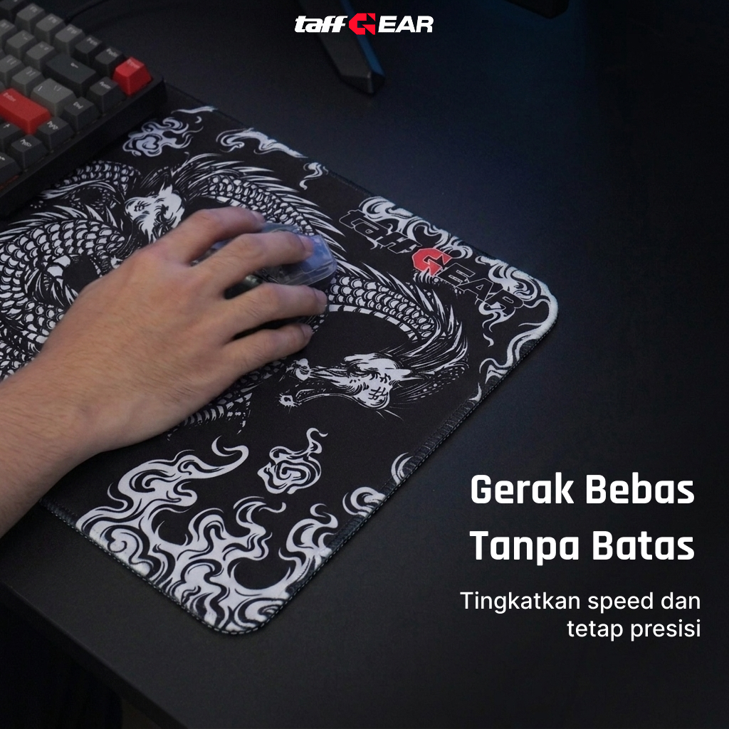 Gambar produk TaffGEAR Mouse Pad Gaming Japanese Dragon Desk Mat 900x400x3mm - M34 - 1