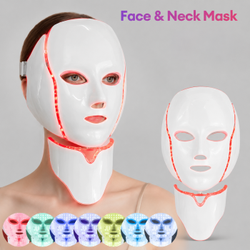 FACEMON Masker LED Wajah Facial Mask Photon Therapy Anti Acne 7 Colors - W01
