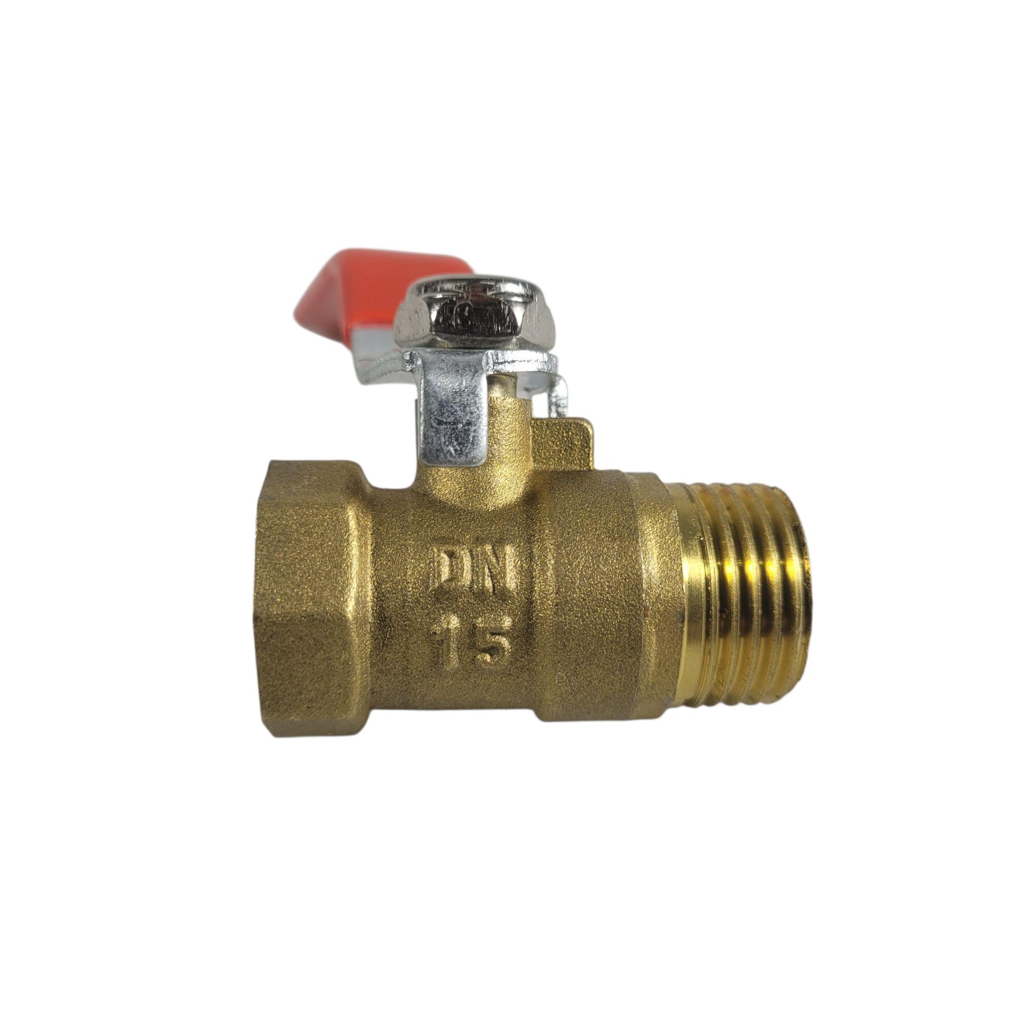 MXLA Stop Keran Mini Ball Valve 216 Copper Gas Water Long Nose Handle Female to Male 1/2" - DN15/DN20 Gambar produk MXLA Stop Keran Mini Ball Valve 216 Copper Gas Water Long Nose Handle Female to Male 1/2" - DN15/DN20 - 2