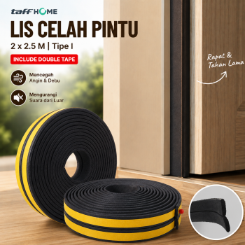 Gambar produk TaffHOME Lis Penutup Celah Pintu Penghalang Debu Door Seal 2x2.5M I - ESPV5