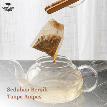 Gambar produk One Two Cups Kantong Teh Celup Kain Saringan Tea Bag Disposable 100PCS 9x10cm - M100 - 1