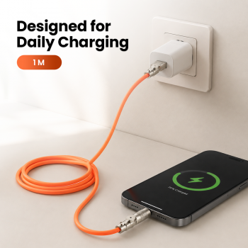 Gambar produk USLION Kabel Charger USB Type C Fast Charging 180 Rotation 2A 1M - USN1M - 4