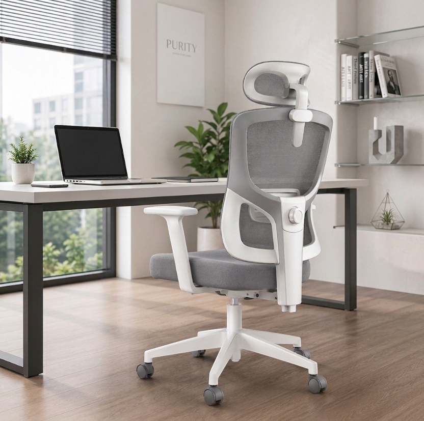 Gambar produk HBADA P5 Pro Kursi Kantor Chair 2D Lumbar Support Fixed Armrest - P302 - 1