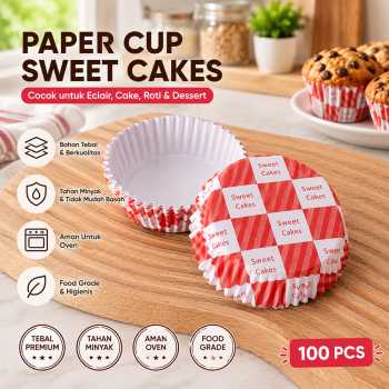 Myo Kertas Kue Muffin Cupcake Paper Cup Baking Food Grade 100 PCS - OXT-50