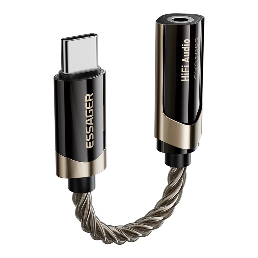 Gambar produk ESSAGER DAC Adaptor Audio HiFi OTG USB Type C to 3.5mm CX31993 - ES-YP29 - 1