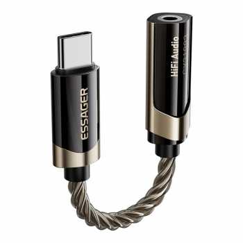 Gambar produk ESSAGER DAC Adaptor Audio HiFi OTG USB Type C to 3.5mm CX31993 - ES-YP29 - 1
