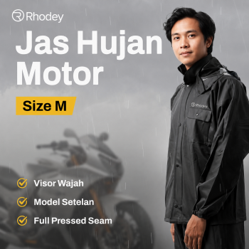 Rhodey Jas Hujan Setelan Motor Visor PVC Waterproof Raincoat - ZY-12