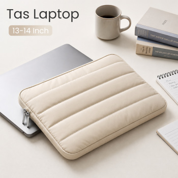 Vandel Tas Laptop Sleeve Puffy Case Waterproof Plush 13-14 Inch - ZK-80