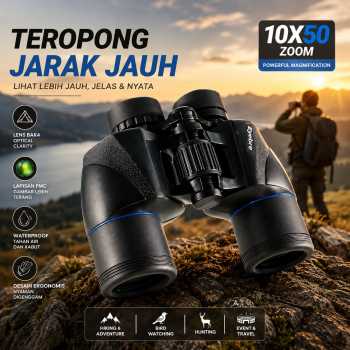 Eyebre Teropong Binokular Telescope Outdoor Prisma Porro 10x50 - PL840-CB3