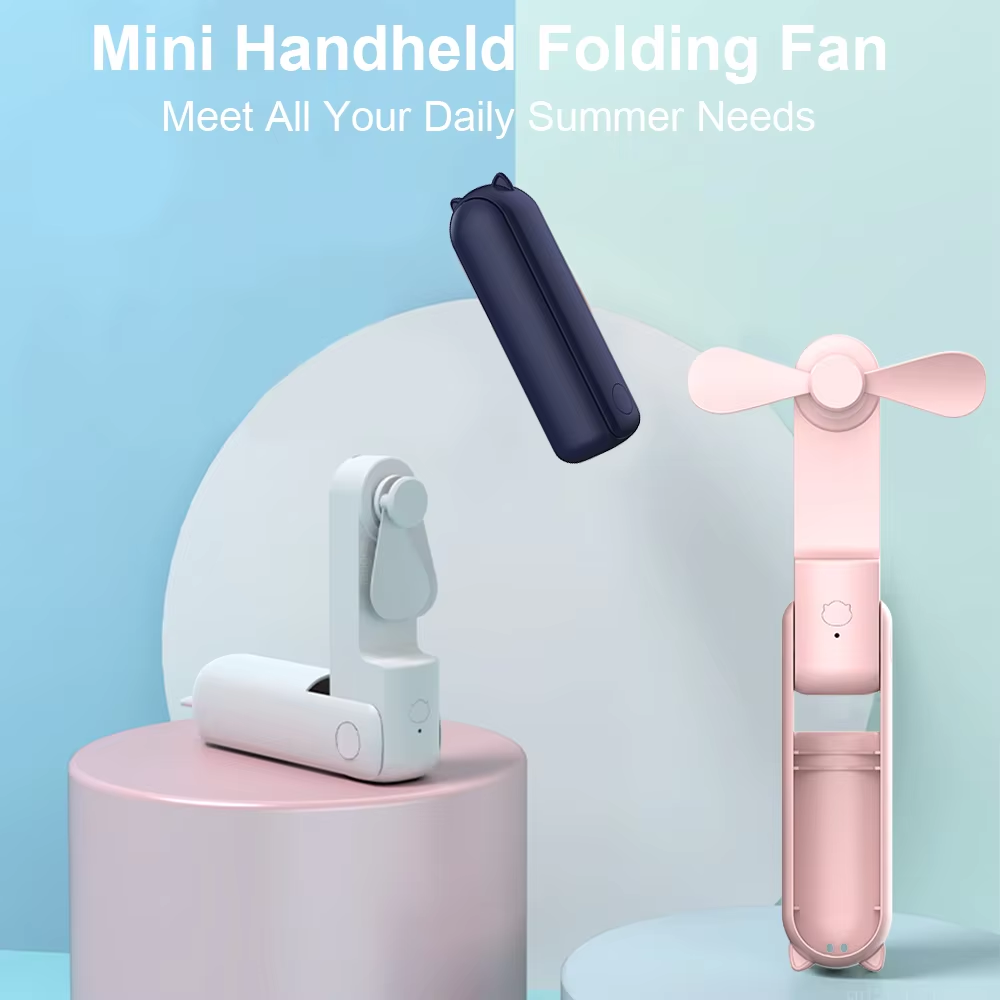 Gambar produk ZUZUO Kipas Angin Portable Genggam 3 Speed Mini Fan Folding 2000mAh - RY-2023 - 7