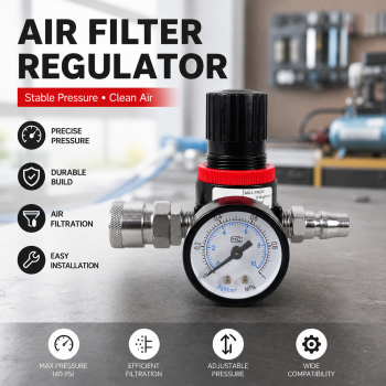 Ruilo Air Regulator Pressure Pengatur Tekanan Kompresor Angin SM PM20 - AR-2000