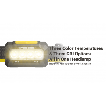 Gambar produk NITECORE Senter Kepala Headlamp LED MCT UHE 6in1 Color IP68 600 Lumens - HA19 UHE - 3