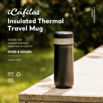 iCafilas Botol Minum Tumbler Air Panas Dingin Double Wall Vacuum 320ml - F2222