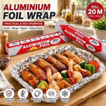 SPR Kertas Alumunium Foil Roll Wrap Pembungkus Makanan Baking Cooking - 8510
