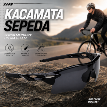 OULAIOU Kacamata Sepeda Lensa Mercury UV Protection Cycling Sunglasses - 9181