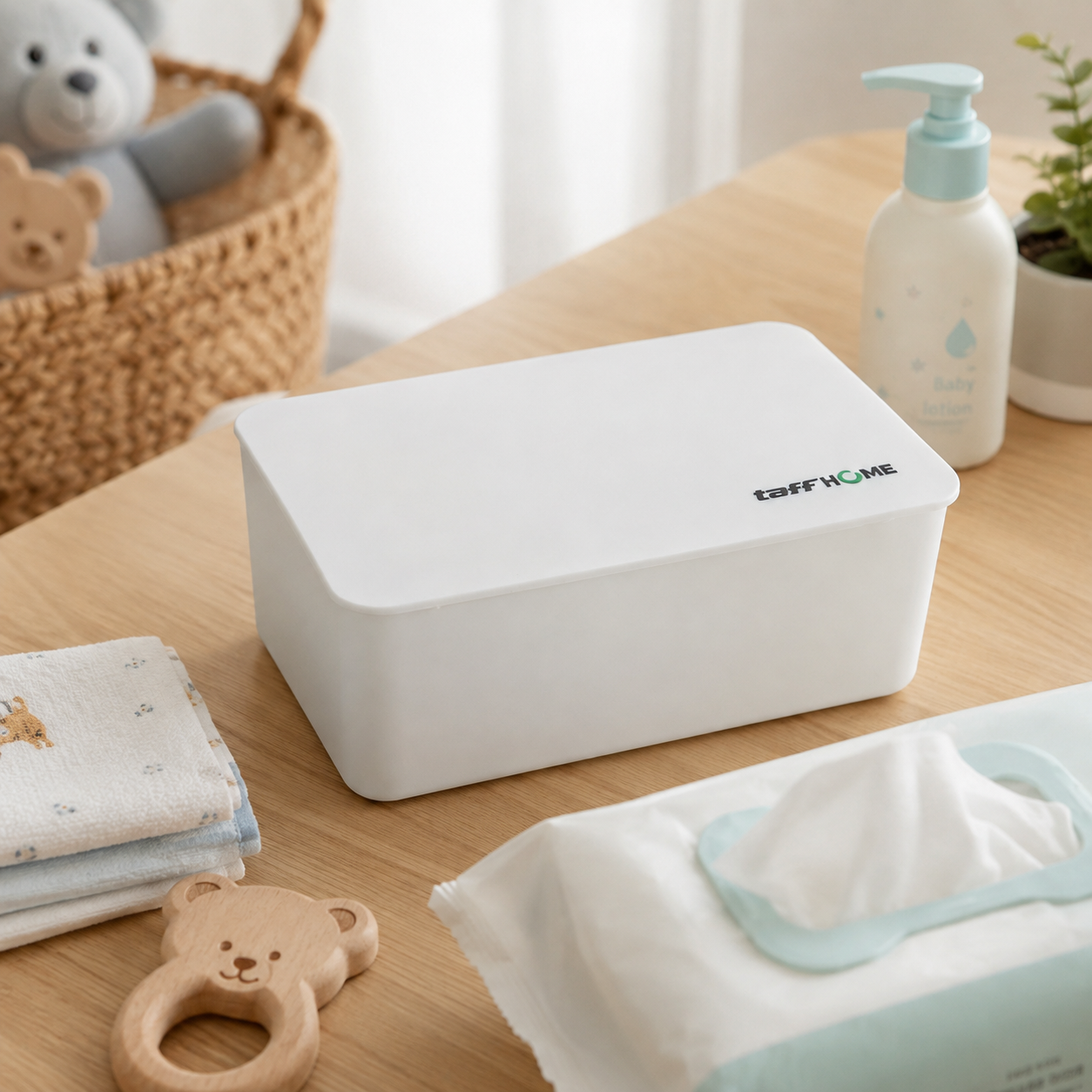 Gambar produk TaffHOME Kotak Tisu Basah Multifungsi Wet Tissue Box 19x12.3x7cm - ZJ81 - 3