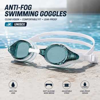 Gambar produk Vlyo Kacamata Renang Anti Silicone Fog Swimming Goggles Unisex - EE245