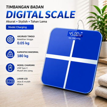LIFEHOOD Timbangan Badan Digital Scale 0.05kg 180kg - SC-08
