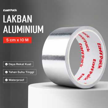 TaffPACK Lakban Aluminium Foil Tape Tahan Panas Anti Bocor - YX10