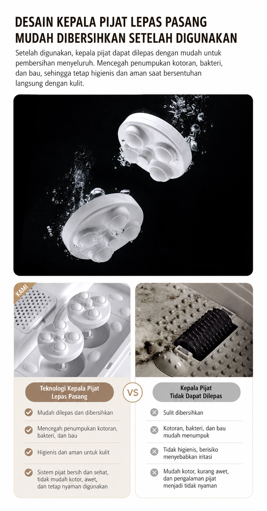 Gambar produk HITH Alat Pijat SPA Kaki Intelligent Foot Bath Massage Heating - YMZ-X6 - 6