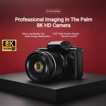 Gambar produk BOS Kamera Mirrorless Digital 18X Optical Zoom AF Lens F/1.8-3.9 8K - XJ18