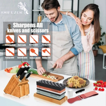 KNIFEZER Batu Pengasah Pisau Knife Sharpener 400/1000 3000/8000 2PCS - CF413
