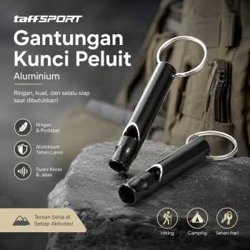 TaffSPORT Gantungan Kunci Peluit Aluminium Keychain - HW1139
