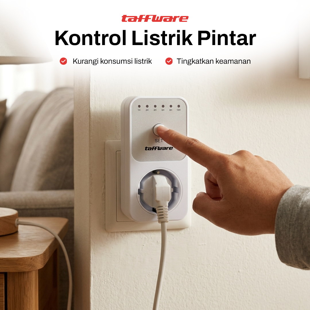 Gambar produk Taffware Stop Kontak Timer Switch Digital 6 Program EU Plug 16A 230V - W03 - 4