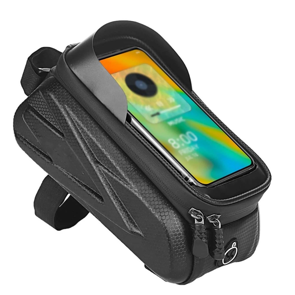 Gambar produk RZAHUAHU Tas Sepeda Top Tube Bike Bag Waterproof Holder HP 6.5 Inch - TZ50 - 6