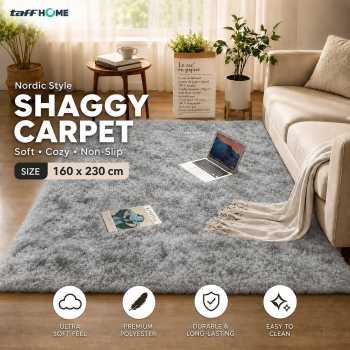 Gambar produk TaffHOME Karpet Matras Bulu PVC Living Room Soft Tie Die - DE2020