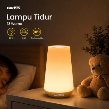 TaffLED Lampu Tidur LED RGB Night Lamp Rechargeable 1200mAh 13 Color - XTZ-5A