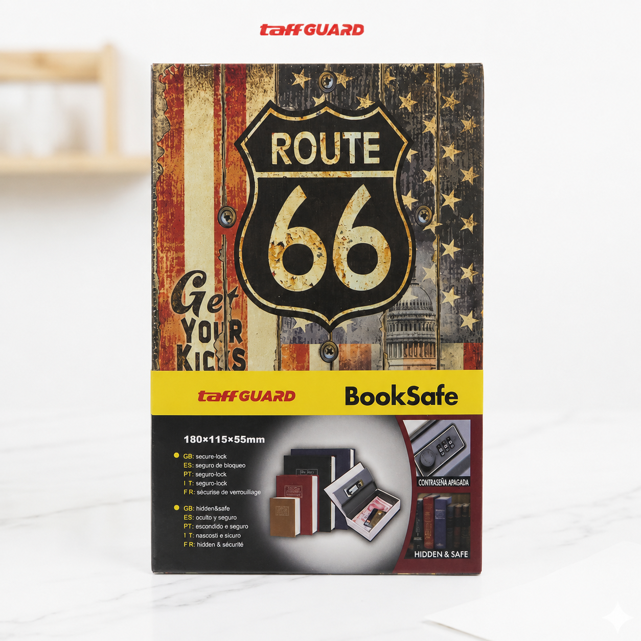 Gambar produk TaffGUARD Brankas Buku Novel Password Hidden Safe Box Size S - KB-20P - Kemasan