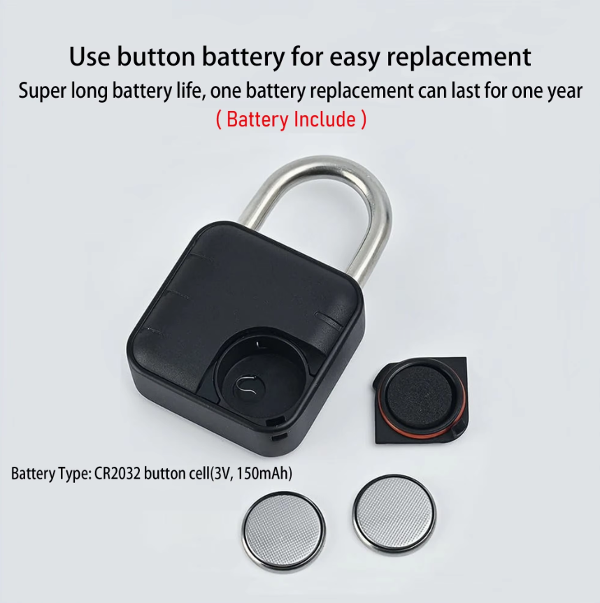 RAYKUBE Gembok Password Anti Maling Smart Padlock 10 Digit - KR-40 - Black